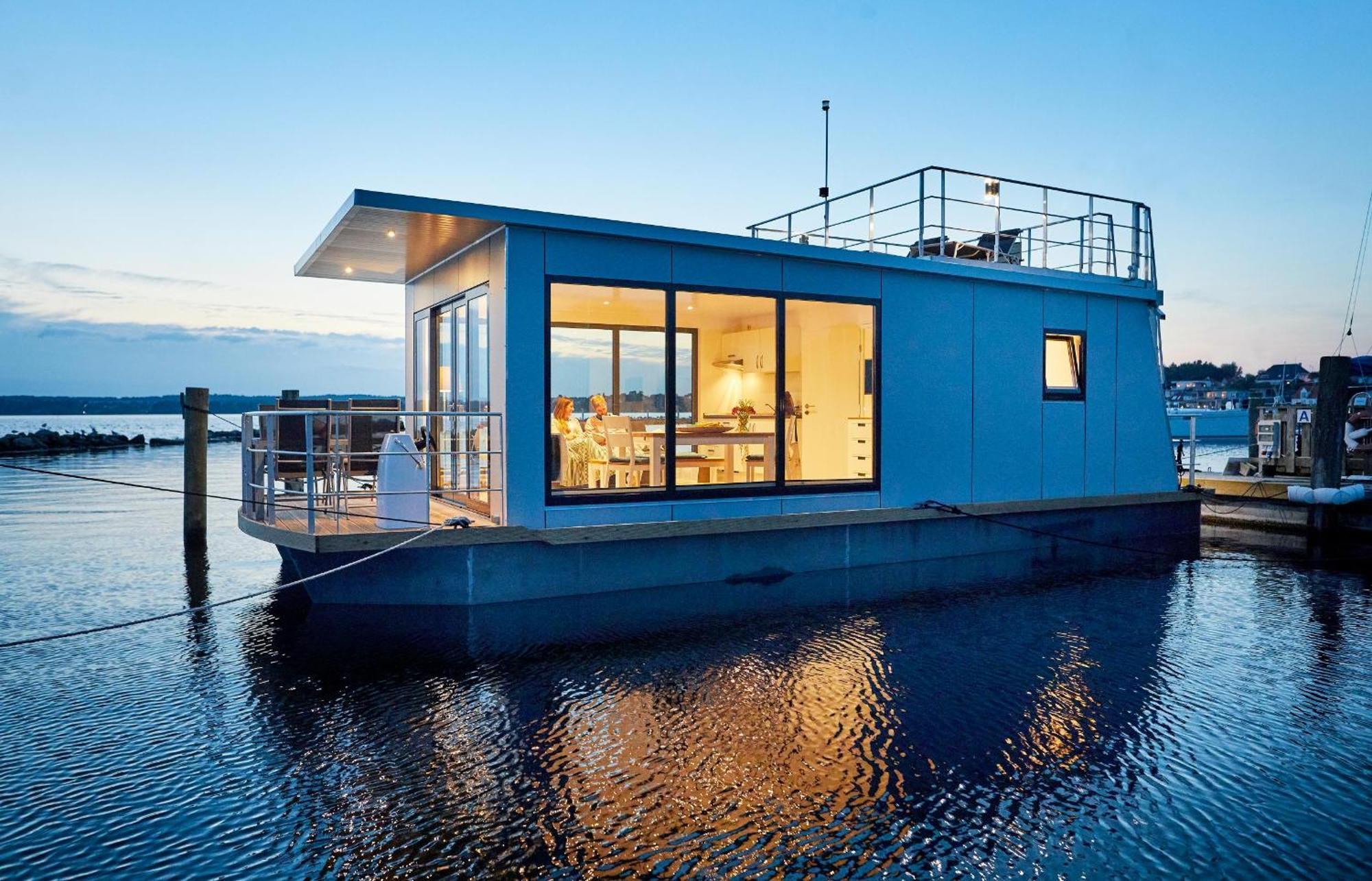 Rendbjerg Hausboot Well - Husbad Wellヴィラ エクステリア 写真