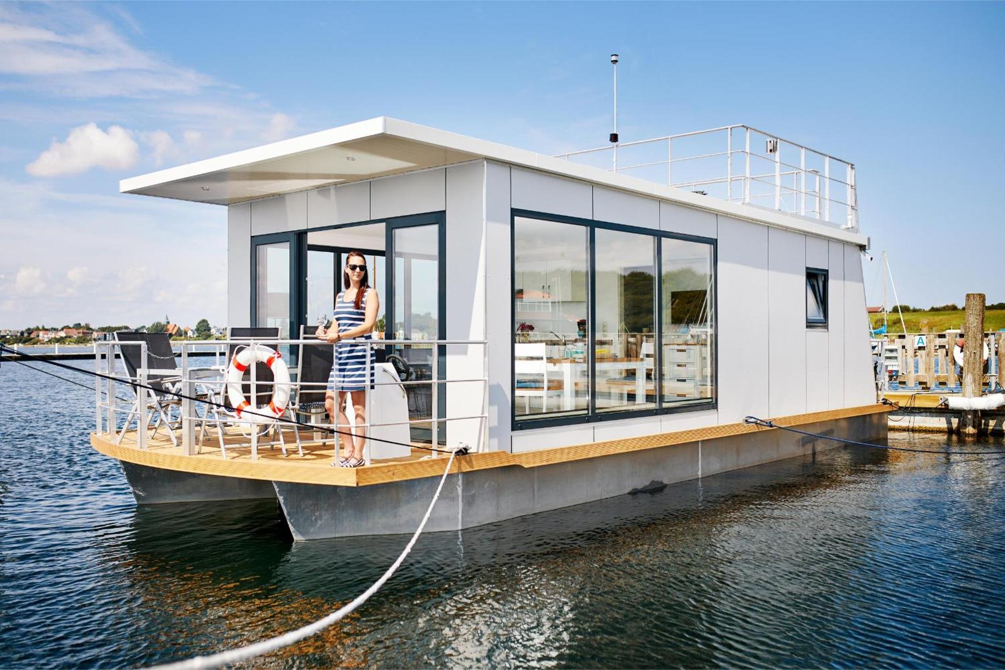 Rendbjerg Hausboot Well - Husbad Wellヴィラ エクステリア 写真